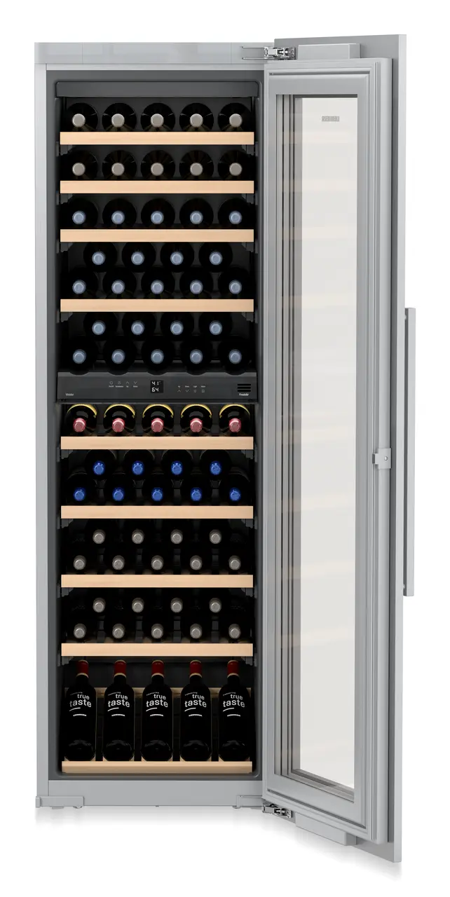 Product image, Perspective: special form, Built-in multi-temperature wine cabinet, Casing colour: silver