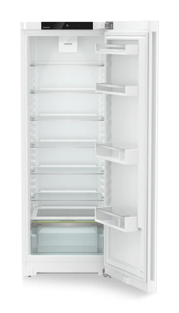 Produkt-Bild, Perspektive: gerade offen leer, Standkühlschrank mit EasyFresh, Gehäusefarbe: Weiß, Türfarbe: Weiß