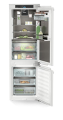 Product image, Perspective: straight open decorated, Integratable fridge-freezer with BioFresh Professional and NoFrost