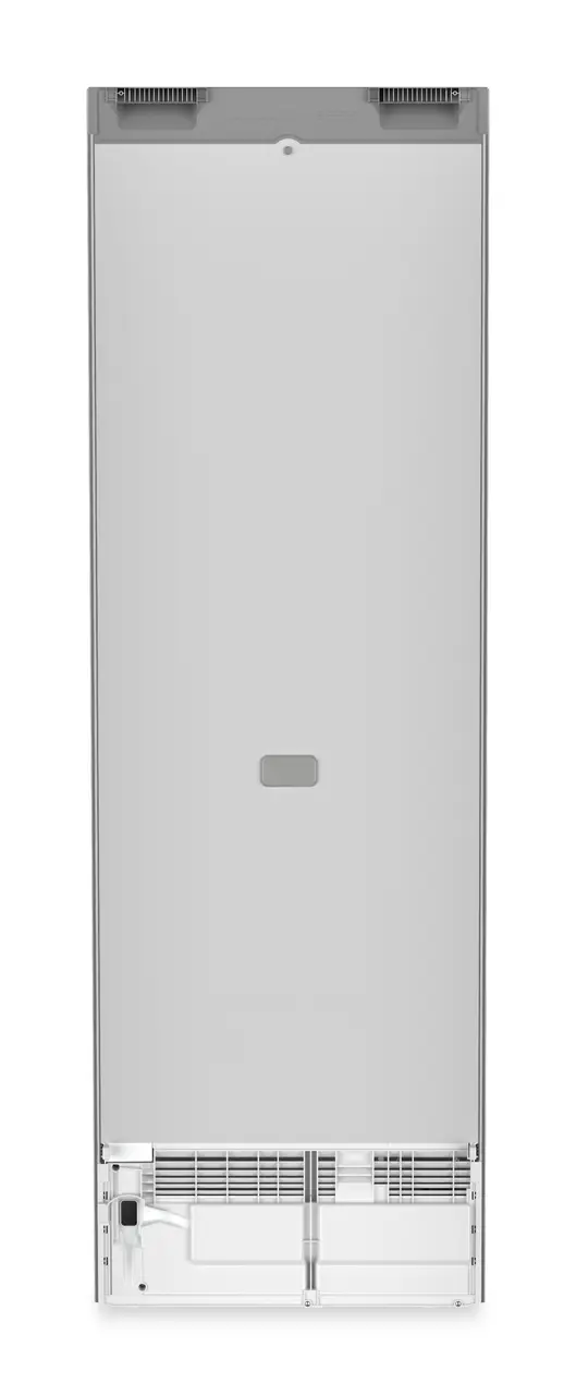 Product image, Perspective: back side, Freestanding fridge with EasyFresh, Casing colour: silver, Door colour: stainless steel