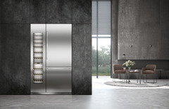 Product image, Perspective: milieu, Combined refrigerator-freezer with BioFresh and NoFrost for integrated use