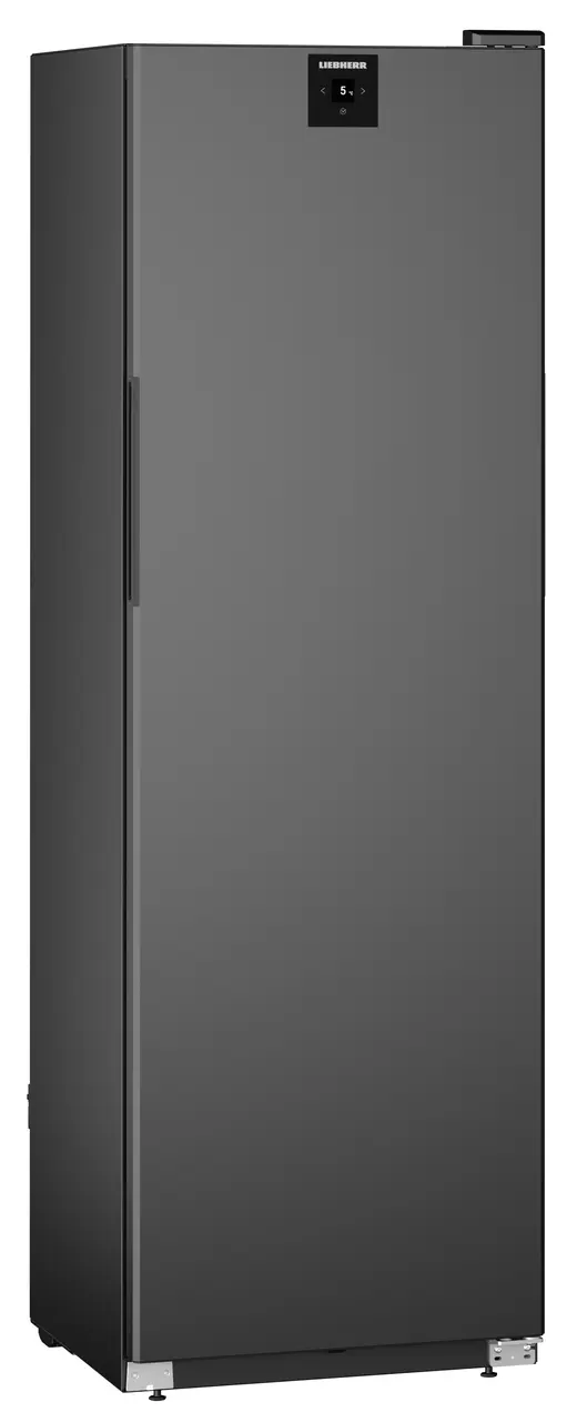 Produktbild, Perspektiv: Vinklad, stängd, tom, Kylskåp med konvektionskylning, Färg på hölje: Svart, Färg på dörr: Svart