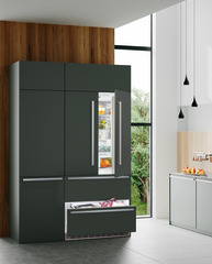 Product image, Perspective: milieu, Combined refrigerator-freezer with BioFresh and NoFrost for integrated use