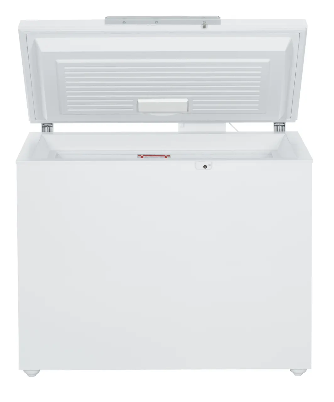 Product image, Perspective: straight open empty, Laboratory chest freezer with Comfort electronic controller, Casing colour: white