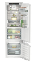 Product image, Perspective: straight open decorated, Combined refrigerator-freezer with BioFresh and SmartFrost for integrated use