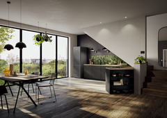 Изображение продукции, Перспектива: Внешние условия, Комбинированный холодильник-морозильник с EasyFresh и NoFrost