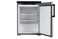 Product image, Perspective: straight open empty, Forced-air under-worktop appliance, Casing colour: grey, Door colour: stainless steel