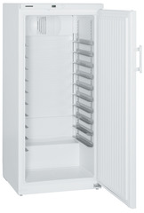 Product image, Perspective: oblique open empty, Forced-air bakery standard refrigerator, Casing colour: white
