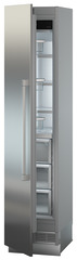 Product image, Perspective: oblique half-open empty, Freezer for integrated use with NoFrost