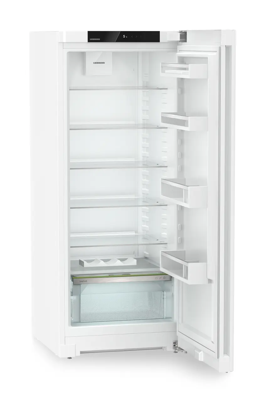 Изображение продукции, Перспектива: Под углом, с открытой дверцей, без продуктов, Холодильный шкаф с EasyFresh, Цвет корпуса: белый, Цвет дверцы: белый