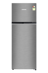 Product image, Perspective: straight closed, Fridge-freezer with NoFrost, Casing colour: grey, Door colour: Silver Steel