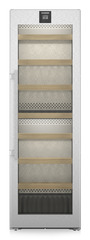 Product image, Perspective: straight closed empty, Multi-temperature wine cabinet, Casing colour: silver, Door colour: stainless steel