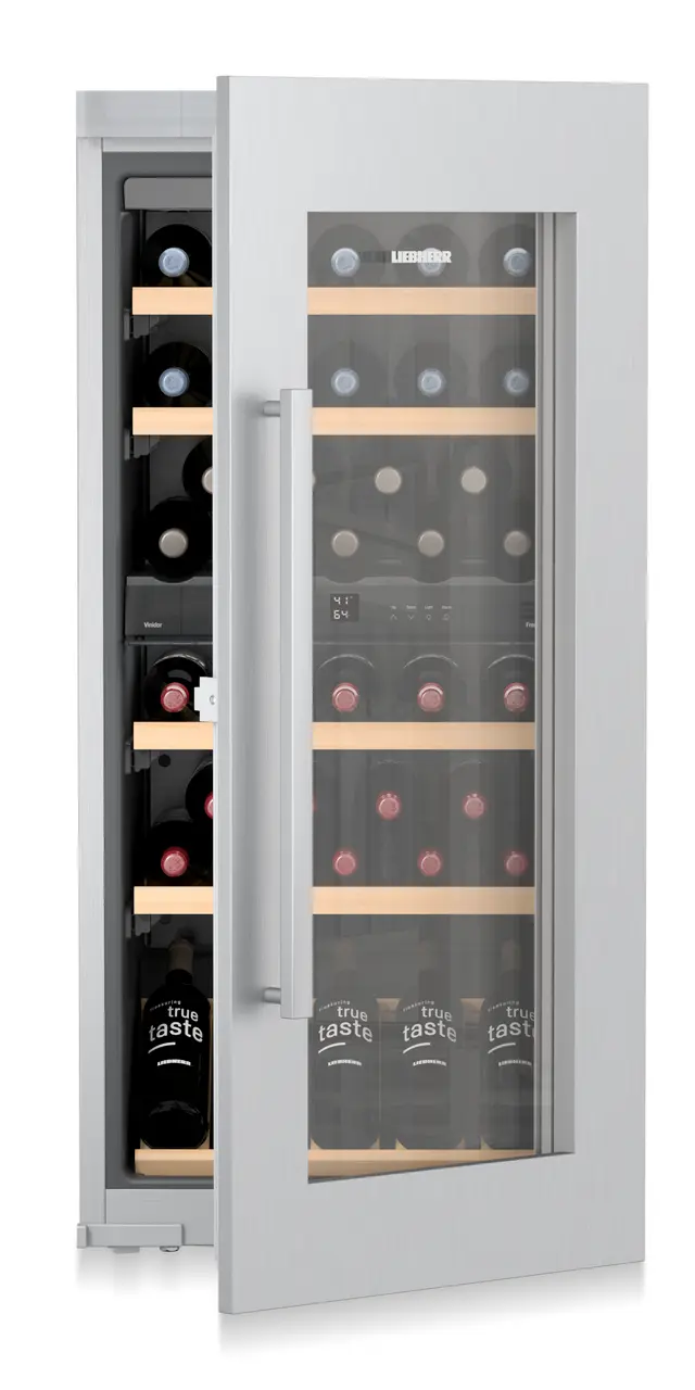 Product image, Perspective: special form, Built-in multi-temperature wine cabinet, Casing colour: silver