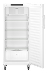 Product image, Perspective: straight open empty, Laboratory refrigerator with convection cooling, Casing colour: white, Door colour: white