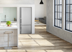 Product image, Perspective: milieu, Fridge-freezer with NoFrost, Casing colour: silver, Door colour: stainless steel