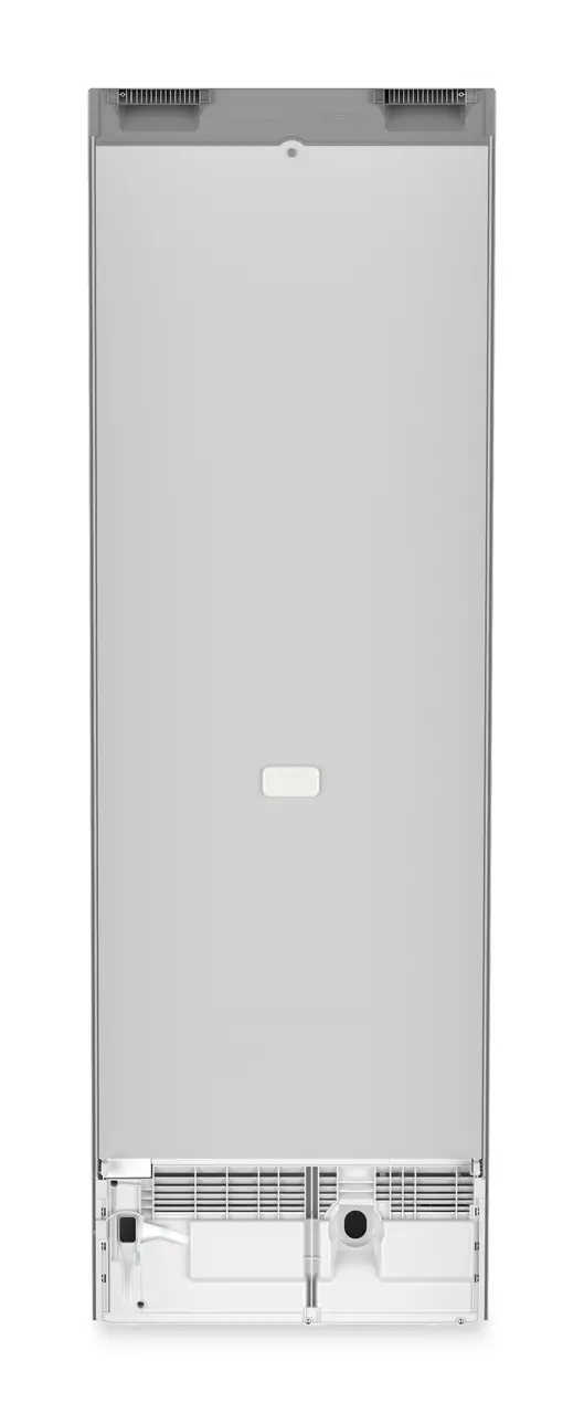 Product image, Perspective: back side, Combination with NoFrost freezer compartment and full-space BioFresh, Casing colour: silver, Door colour: stainless steel