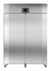 Product image, Perspective: straight closed, Forced-air refrigerator GN 2/1, Casing colour: stainless steel look