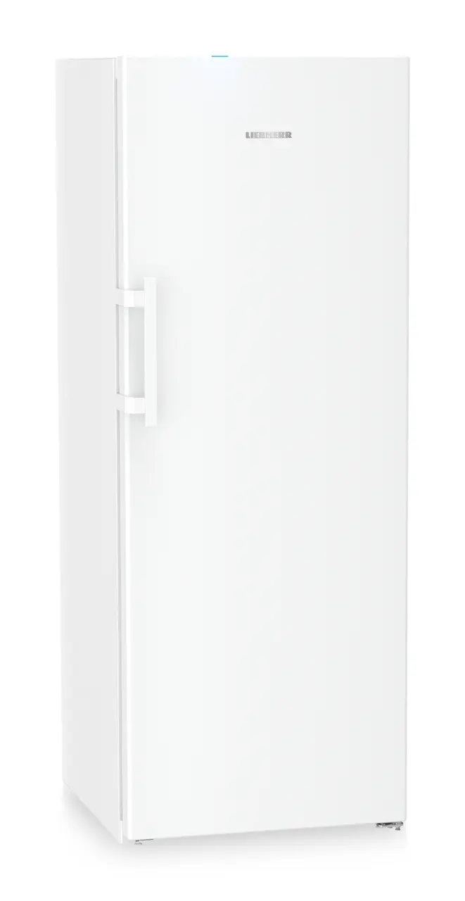 Изображение продукции, Перспектива: Под углом, с закрытой дверцей, Отдельно стоящая морозильная камера с системами NoFrost и EasyTwist-Ice., Цвет корпуса: белый, Цвет дверцы: белый