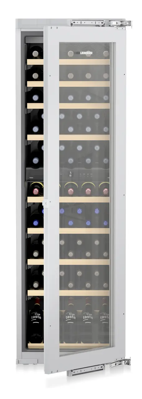 Product image, Perspective: special form, Built-in multi-temperature wine cabinet, Casing colour: silver, Door colour: -