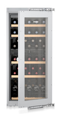 Product image, Perspective: special form, Built-in multi-temperature wine cabinet, Casing colour: silver, Door colour: silver