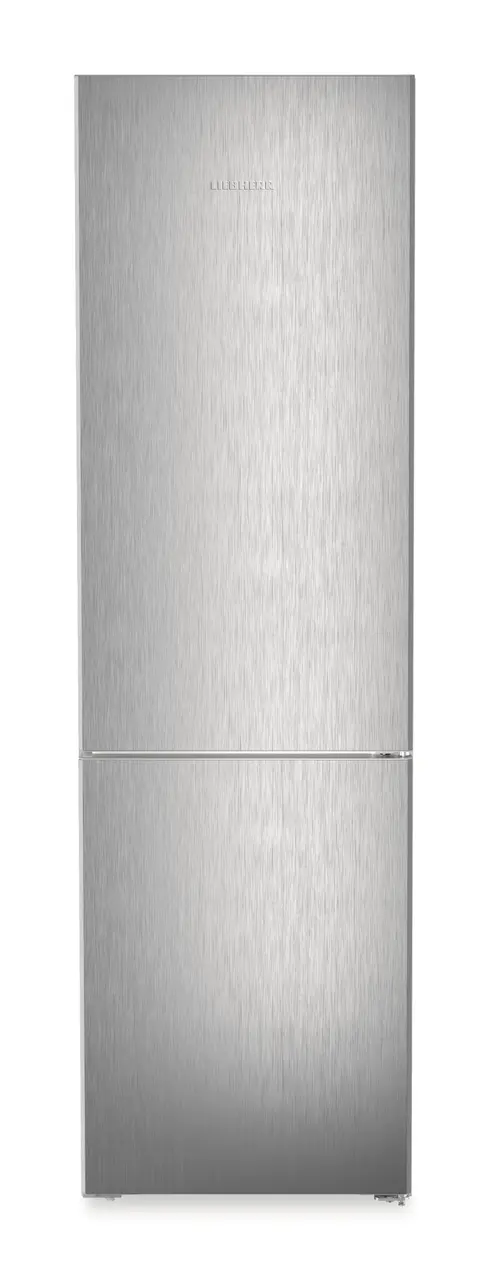 Product image, Perspective: straight closed, Fridge-freezer with BioFresh and NoFrost, Casing colour: silver, Door colour: Steelfinish
