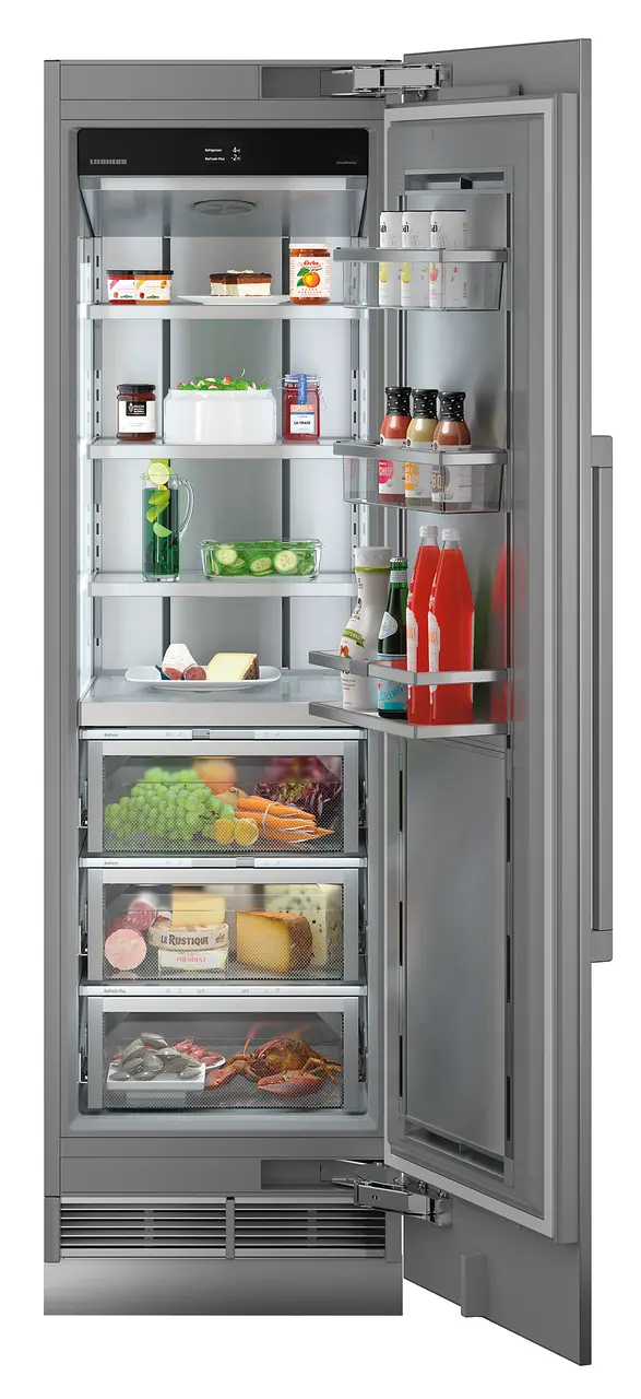 Product image, Perspective: straight open decorated, Refrigerator with BioFresh for integrated use