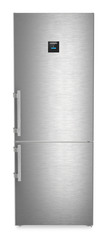 Product image, Perspective: straight closed, Fridge-freezer with BioFresh and NoFrost, Casing colour: silver, Door colour: stainless steel
