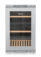 Product image, Perspective: straight closed empty, Built-in multi-temperature wine cabinet, Casing colour: silver, Door colour: silver