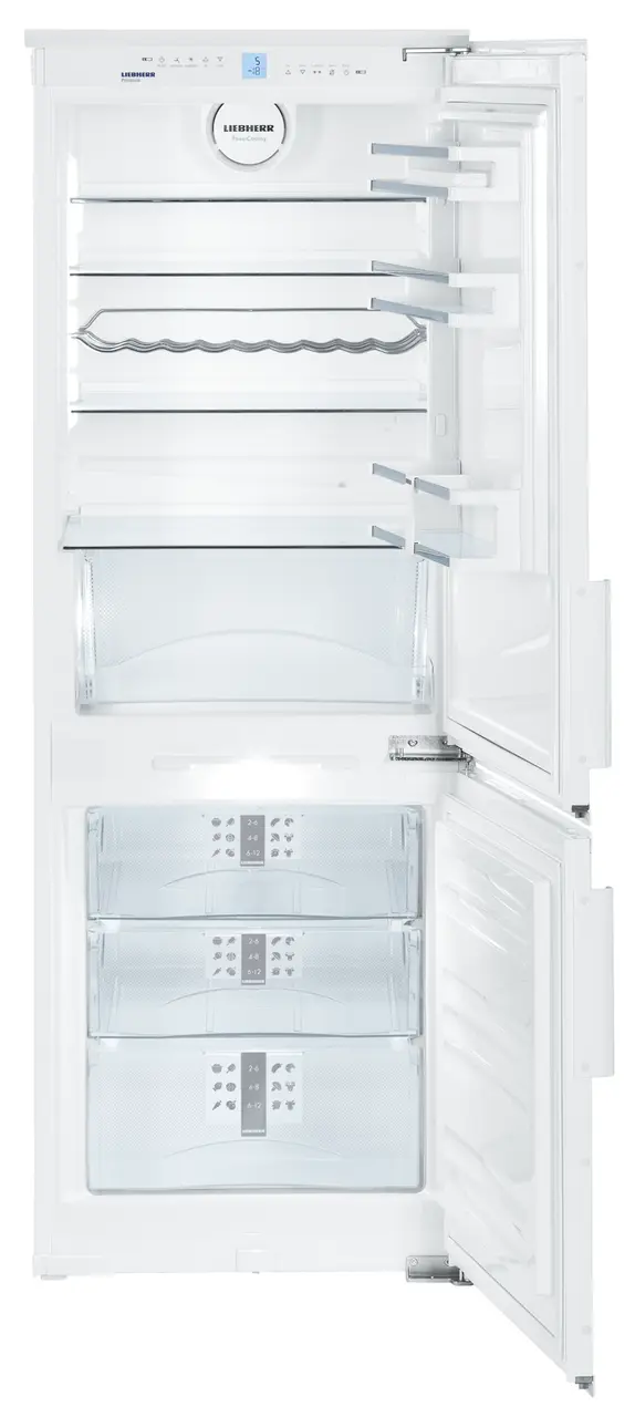 Immagine del prodotto, Prospettiva: Frontale aperto vuoto, Combinazione frigo-congelatore