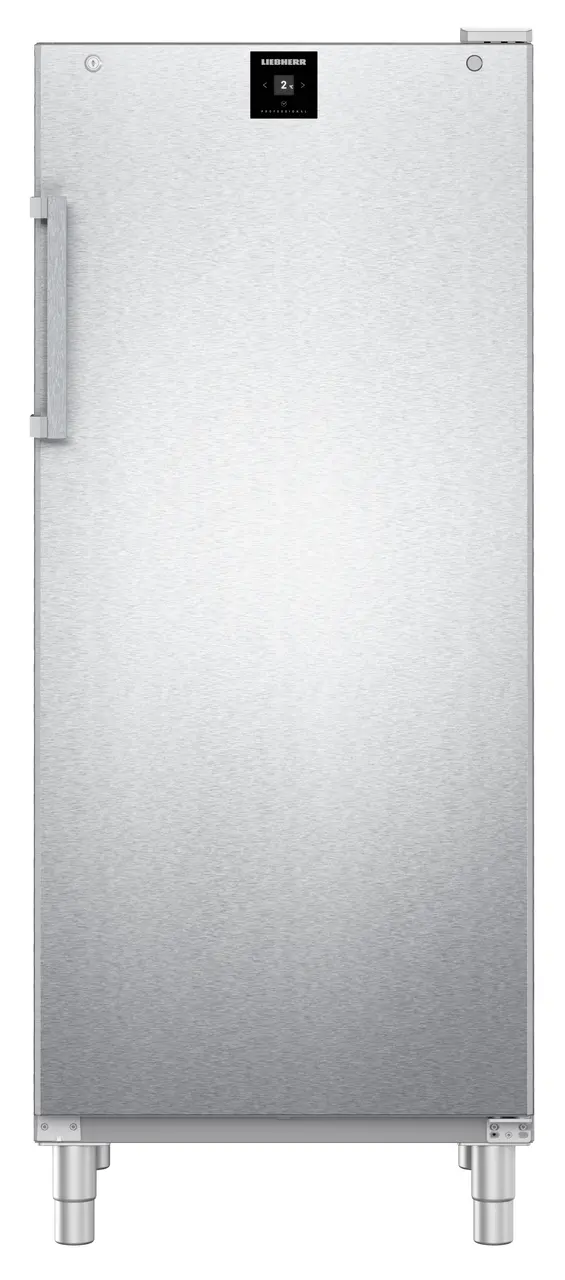 Изображение на продукта, Перспектива: Отпред, затворен, празен, Хладилник с динамично охлаждане, Цвят на корпуса: благородна стомана, Цвят на вратата: благородна стомана