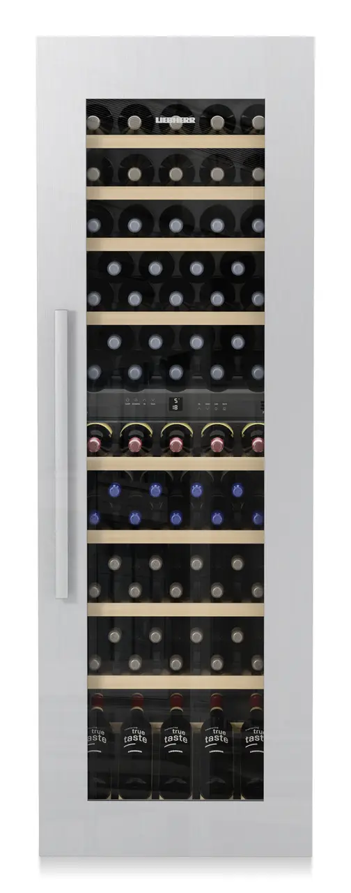 Product image, Perspective: special form, Built-in multi-temperature wine cabinet, Casing colour: silver, Door colour: -