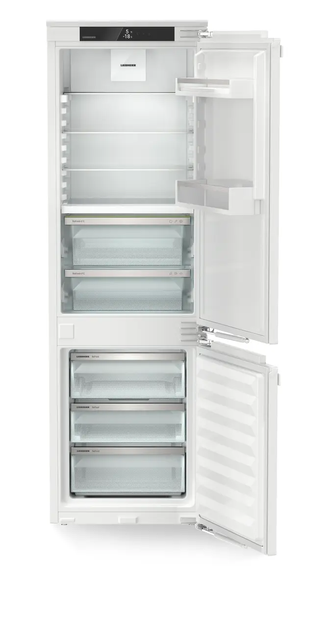 Image de produit, Perspective: Droit ouvert vide, Combiné réfrigérateur-congélateur intégrable avec BioFresh et NoFrost