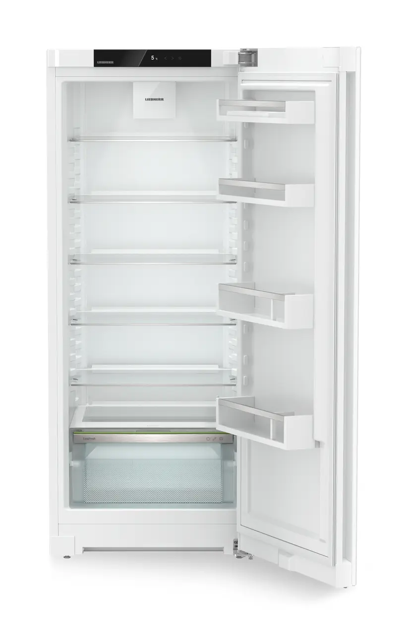 Produkt-Bild, Perspektive: gerade offen leer, Standkühlschrank mit EasyFresh, Gehäusefarbe: Weiß, Türfarbe: Weiß