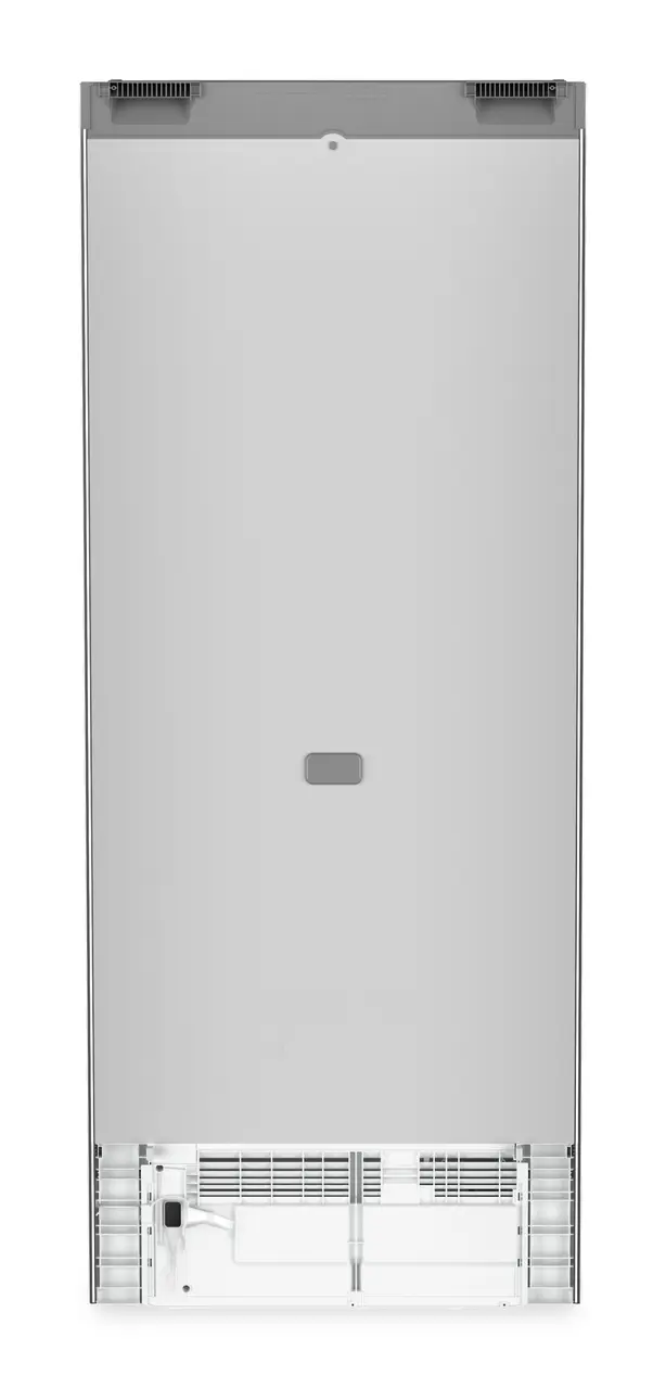 Product image, Perspective: back side, Fridge-freezer with BioFresh and NoFrost, Casing colour: silver, Door colour: stainless steel