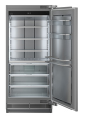 Product image, Perspective: straight open empty, Refrigerator with BioFresh for integrated use, Casing colour: grey