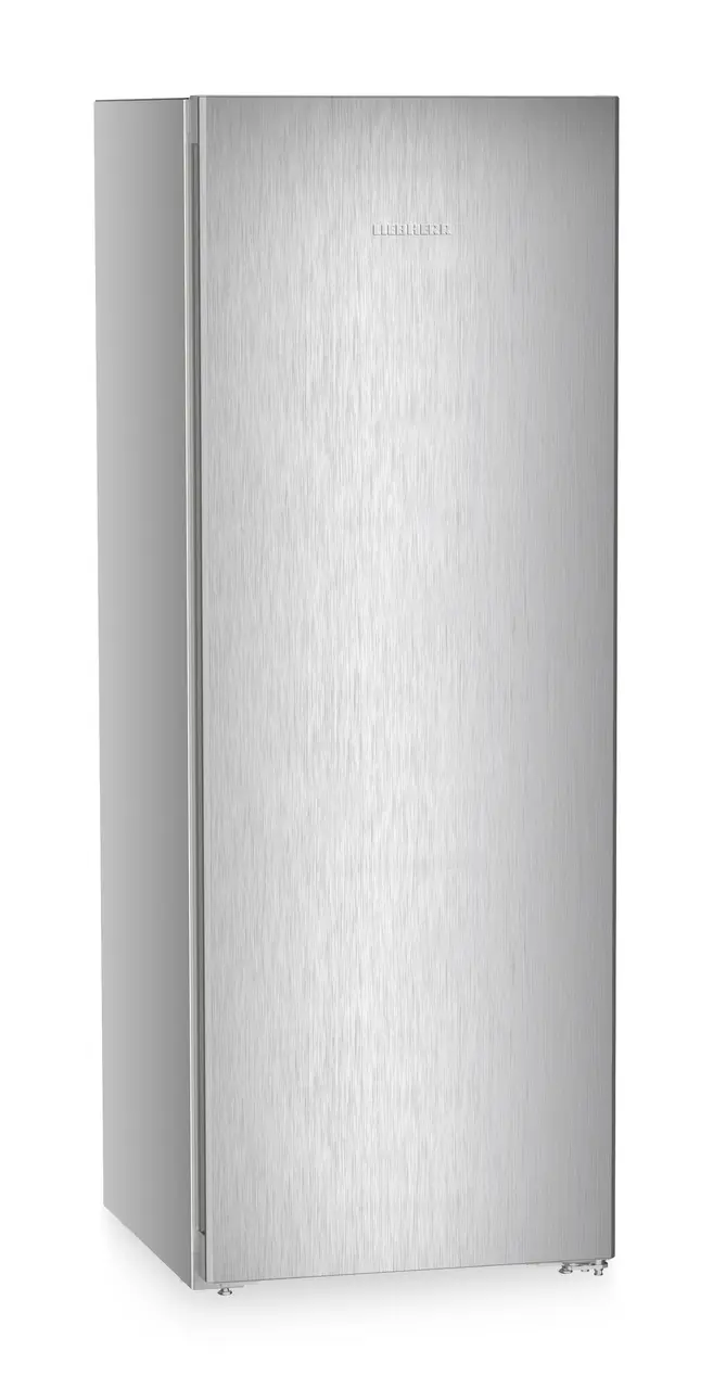 Product image, Perspective: oblique closed, Freestanding fridge with EasyFresh, Casing colour: silver, Door colour: Steelfinish