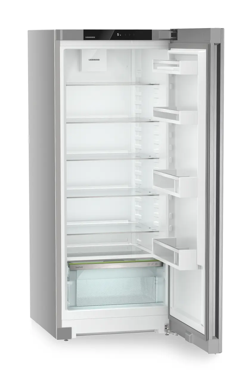 Изображение на продукта, Перспектива: Странично, отворен, празен, Свободно стоящ хладилник с EasyFresh, Цвят на корпуса: фино сребро