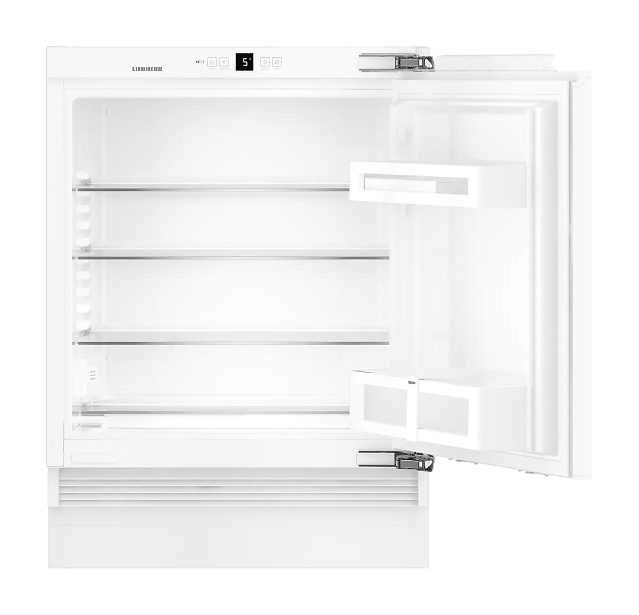 Product image, Perspective: straight open empty, Under-worktop refrigerator for integrated use
