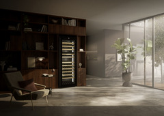 Product image, Perspective: milieu, Multi-temperature wine cabinet, Casing colour: black, Door colour: GlassBlack