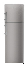 Product image, Perspective: straight closed, Fridge-freezer with NoFrost, Casing colour: grey, Door colour: Stainless Steel