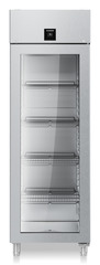 Product image, Perspective: straight closed empty, Forced-air refrigerator GN 2/1, Casing colour: stainless steel, Door colour: stainless steel