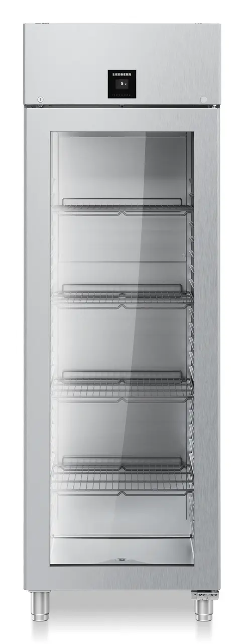 Product image, Perspective: straight closed empty, Forced-air refrigerator GN 2/1, Casing colour: stainless steel, Door colour: stainless steel