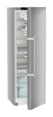 Image de produit, Perspective: Oblique semi-ouvert vide, Réfrigérateur armoire avec EasyFresh, Couleur de porte: acier inox