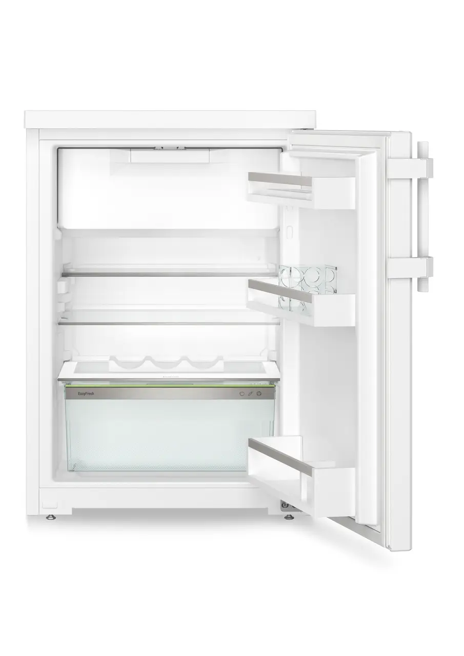 Produkt-Bild, Perspektive: gerade offen leer, Tischkühlschrank mit EasyFresh, Gehäusefarbe: Weiß, Türfarbe: Weiß