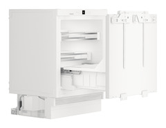 Product image, Perspective: oblique open empty, Under-worktop refrigerator for integrated use