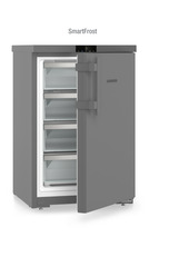 Изображение продукции, Перспектива: Под углом, с полуоткрытой дверцей, без продуктов, Малогабаритная морозильная камера с системой SmartFrost