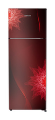 Product image, Perspective: straight closed, Fridge-freezer with NoFrost, Casing colour: red, Door colour: Red Mystiq