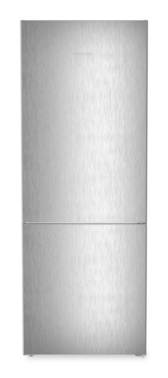 Produkt-Bild, Perspektive: gerade geschlossen, Kühl-Gefrierkombination mit EasyFresh und NoFrost, Gehäusefarbe: Silver, Türfarbe: Steelfinish