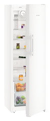 Product image, Perspective: oblique half-open decorated, Refrigerator, Casing colour: white, Door colour: white