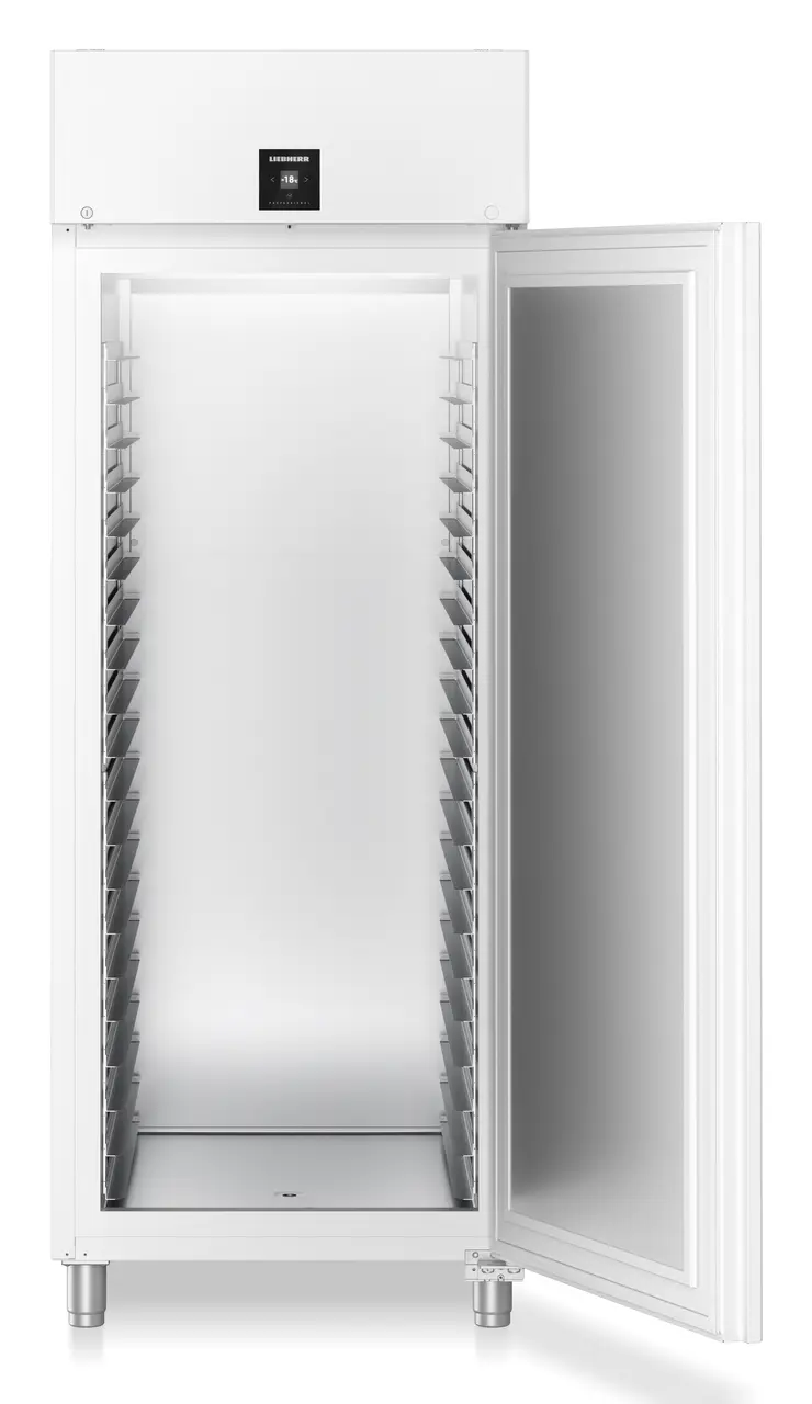 Product image, Perspective: straight open empty, Forced-air bakery standard freezer, Casing colour: white, Door colour: white